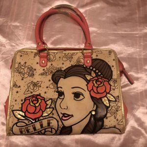 Loungefly Belle SUPER RARE Tattoo Tote Bag Purse. Used.